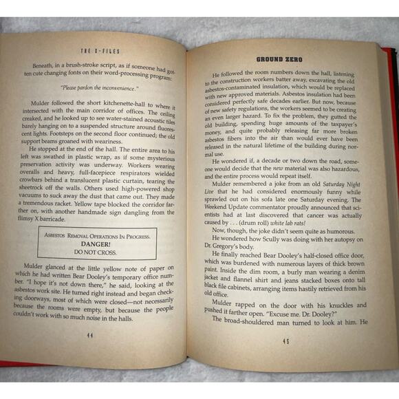The X-Files: Ground Zero by Kevin J. Anderson First Edition 1995 Hardcover - Picture 7 of 12